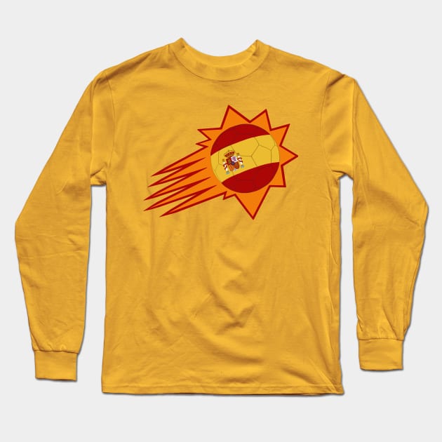 La Furia Roja del Sol Long Sleeve T-Shirt by DistractedGeek